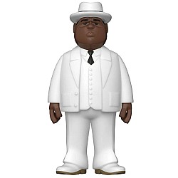 Gold Biggie Smalls White Suit