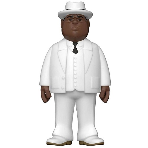Gold Biggie Smalls White Suit