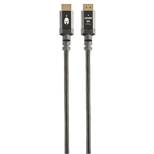 Cable Hdmi 2.1 Spartan Gear Lungime De 1,5m - Aluminiu Cu Dopuri Placate Cu Aur