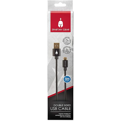 Cable Usb Dublu Spartan Gear 3m