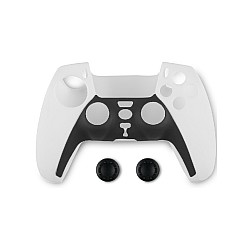 Case Din Silicone For Controller Si Thumb Grips Spartan Gear Ps5 Black/alb