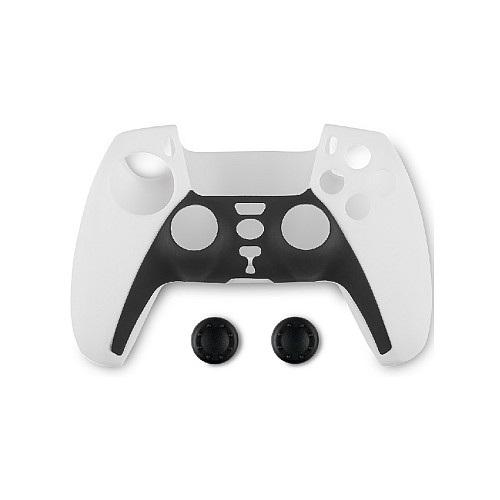 Case Din Silicone For Controller Si Thumb Grips Spartan Gear Ps5 Black/alb