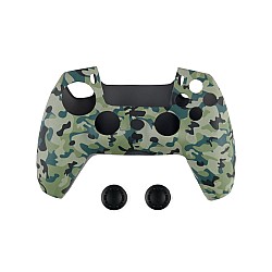 Case Din Silicone For Controller Si Protection For Buttons Spartan Gear Ps5 Verde Camo