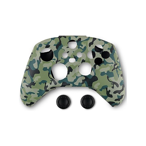 Case Din Silicone For Controller Si Protection For Buttons Spartan Gear Xbox Series X/s Verde Camuflaj