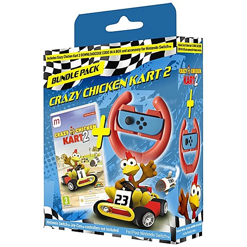 Crazy Chicken Kart 2 Steering Wheel Bundle (code In A Box)