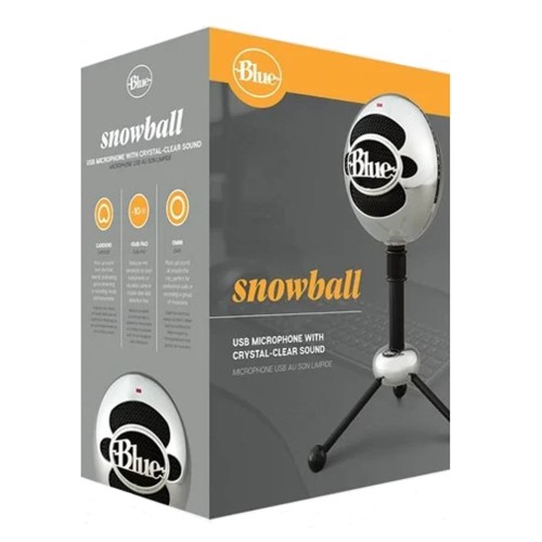 Microphone Blue Snowball Brushed Aluminum - Pc