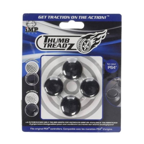 Trigger Treadz Protection Buttons 4 Pack Black Ps4