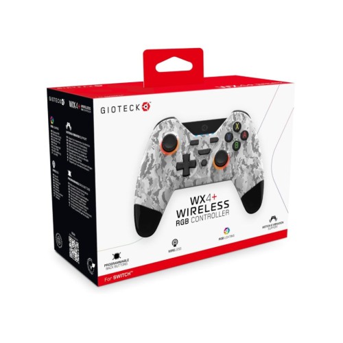 Controller Fara Fir Gioteck Wx4+ Rgb Light Camo Nsw