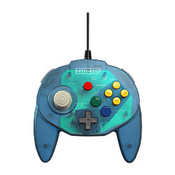 Controller Retro-bit Tribute 64 Usb Blue Ocean