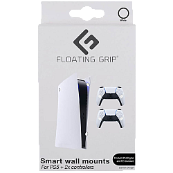 Suport Consola & Controllere Floating Grip Wall Mounts Bundle Alb - Ps5