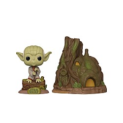Pop! Town Star Wars The Empire Strikes Back 40th Dagobah Yoda With Hut 9 Cm