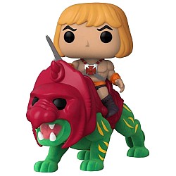 Edition Special Pop! Rides Deluxe Masters Of The Universe He Man On Battle Cat Flocked 15 Cm