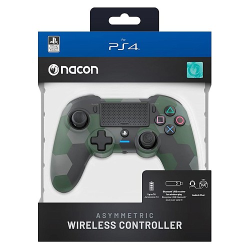 Nacon Controller Asymmetric Wireless Verde Camuflaj