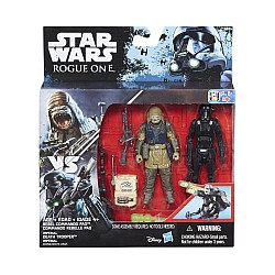 Set 2 Star Wars Rogue One Imperial Death Trooper & Rebel Commando Pao 10cm