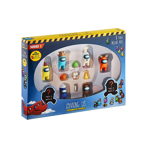 Set Figurine Among Us Crewmate Figures 8 Pack Deluxe Box 4cm S2 Random Au2270