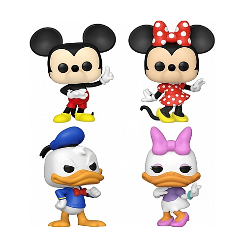 Set 4 100th Mickey Minnie Donald Daisy 10cm Special Edition