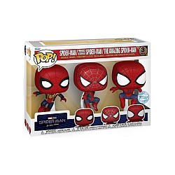 Set 3 Pop Marvel Spider Man Friendly Neighborhood The Amazing Spider Man 10cm