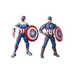 Set Marvel Avengers Legends Captain America Sam Wilson Captain America Steve Rogers 15cm
