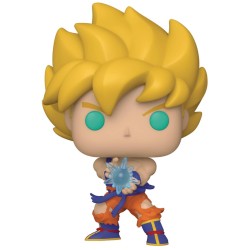 Pop Animation Dragon Ball Z S9 Super Saiyan Goku With Kamehameha Wave 9cm