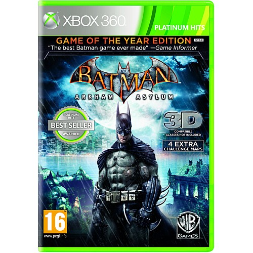 Batman Arkham Asylum Game Of The Year Edition Platinum Hits