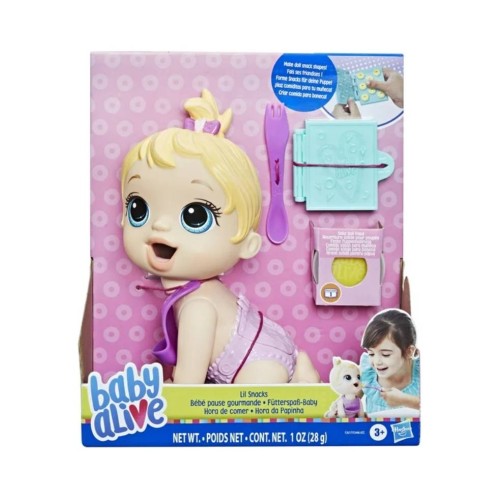 Baby Alive Lil Snacks Baby Blonde 20cm