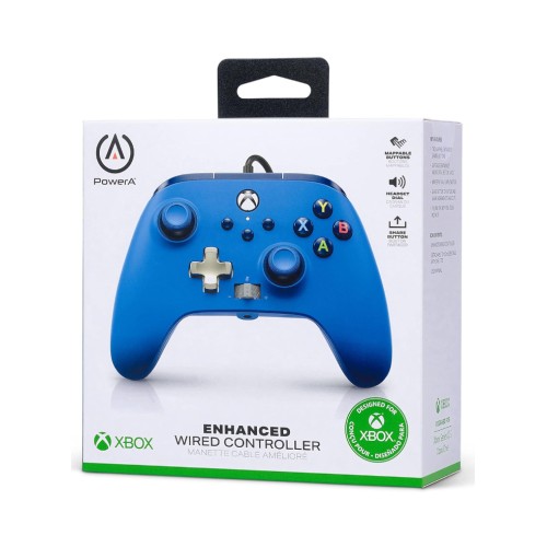 Controller Powera Enhanced Wired Blue - Xbox Series X