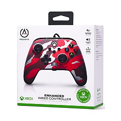 Controller Powera Enhanced Wired Red Camo - Xbox Series X