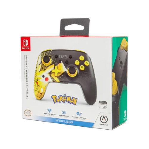 Controller Powera Enhanced Wireless Pikachu 025 - Nsw