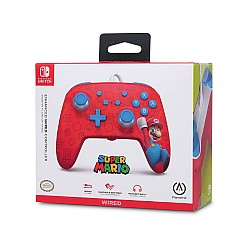 Controller Powera Enhanced Wired Woo Hoo Mario - Nsw