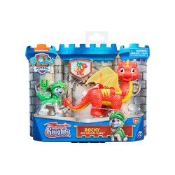 Set Paw Patrol Rescue Knights Rocky And Dragon Flame