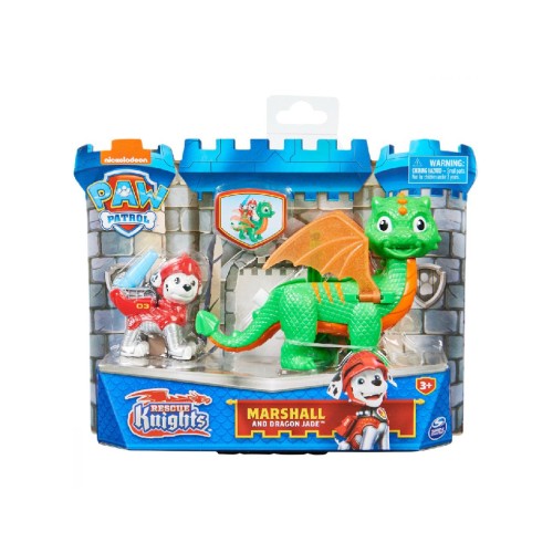 Set Paw Patrol Rescue Knights Marshall And Dragon Jade