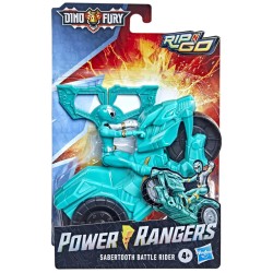 Power Rangers Dino Fury Rip N Go Sabertooth Battle Rider