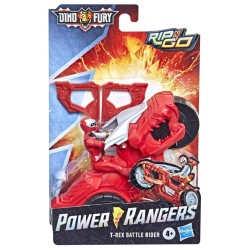 Power Rangers Dino Fury Rip N Go T-rex Battle Rider