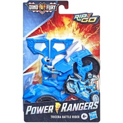 Power Rangers Dino Fury Rip N Go Tricera Battle Rider