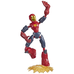 Marvel Avengers Bend And Flex Mission Iron Man 10cm