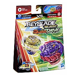 Beyblade Burst Quad Drive 4 In 1 Cyclone Belfyre B7 Vs Berserk Balderov B7