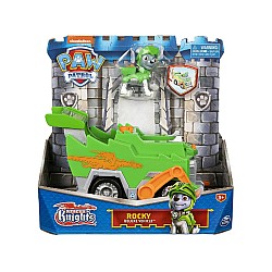 Vehicleul Paw Patrol Rescue Knights Rocky Deluxe Themed