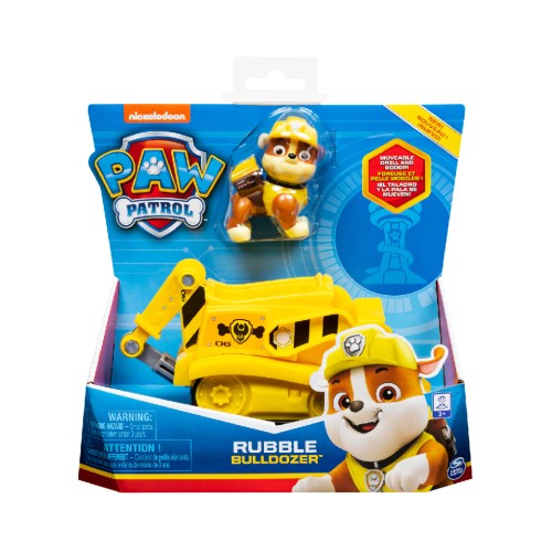 Paw Patrol Rubble Bulldozer Vehicle With Pup