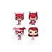 4 Pack Pocket Pop! Dc Happy Valentines Day Box