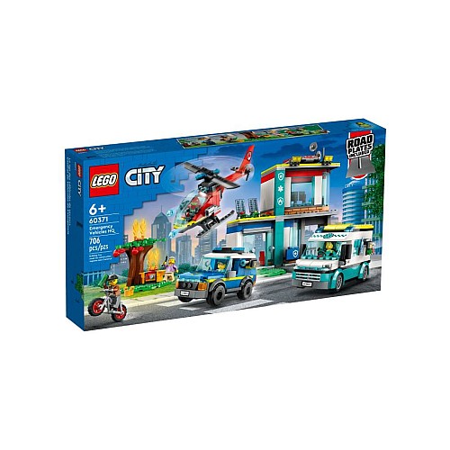 Lego City Emergency Vehicles Hq (60371)