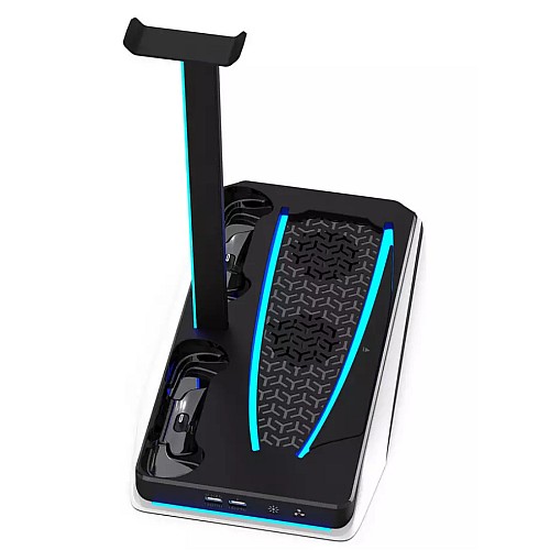 Dlx+ Led Multi Function Charger Tower White - Ps5