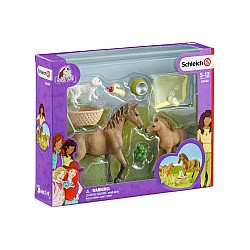 Set Schleich Horse Club Sarah's Baby Animal Care (42432)