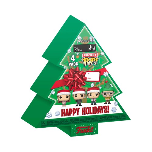 Funko Pocket Pop! 4-pack The Office Happy Holidays Tree Box