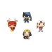 Funko Pocket Pop! 4-pack Dc Super Heroes Happy Holidays Tree Box
