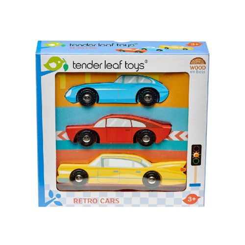 Set Retro Cars Tender Leaf (tl8353)
