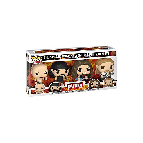 Set Pop 4 Pack Rocks Pantera Philip Anselmo Vinnie Paul Dimebag Darrel Rex Brown