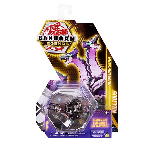 Bakugan Spin Master Legends Nova Nillious (black Transparent) (20139536)