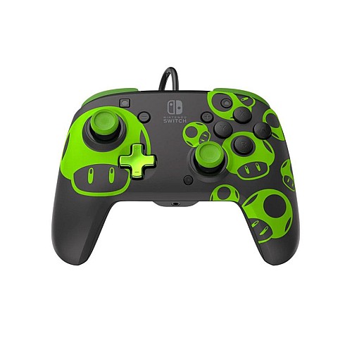 Controller Pdp Rematch Wired 1up Glow In The Dark - Nsw
