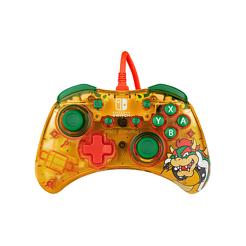Controller Rock Candy Wired Bowser - Nintendo Switch