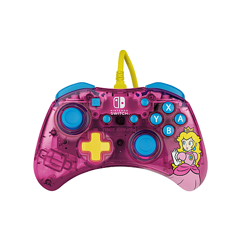 Controller Rock Candy Wired Peach - Nintendo Switch